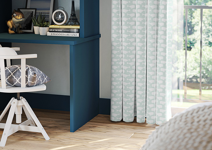 Whaling Around, Moss Green - Made to Measure Curtains - Image 5